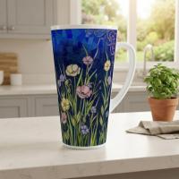 Latte 17oz Ceramic Mug - Coffee or Tea Cup, Extra Tall