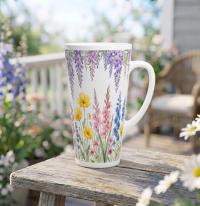 Latte 17oz Ceramic Mug - Coffee or Tea Cup, Extra Tall