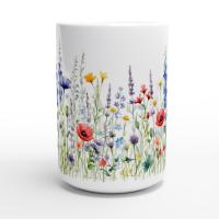 Floral Cups -  Large and Small Ceramic Mugs