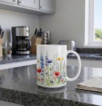 Floral Cups -  Large and Small Ceramic Mugs