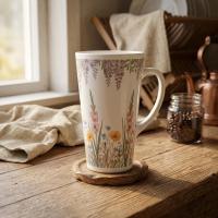 Latte 17oz Ceramic Mug - Coffee or Tea Cup, Extra Tall