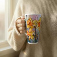 Latte 17oz Ceramic Mug - Coffee or Tea Cup, Extra Tall