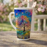 Latte 17oz Ceramic Mug - Coffee or Tea Cup, Extra Tall
