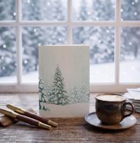 Christmas Gift Cards, Large Note Card, Money Card