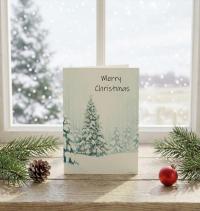 Christmas Gift Cards, Large Note Card, Money Card