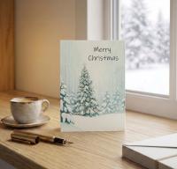 Christmas Gift Cards, Large Note Card, Money Card