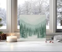 Holiday Greeting Cards, 3 Pack, Christmas Trees, Bulk Set of Gift Cards
