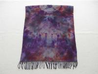 Hand Dyed Tie Dye Pashmina, Blanket Shawl, Wide Scarf, Head Wrap - Rayon Shawl