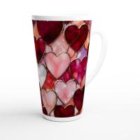 Latte 17oz Ceramic Mug - Coffee or Tea Cup, Extra Tall