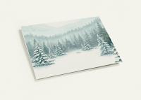 Winter Forest Christmas Cards – Snowy Trees, Singles or Bulk Pack, Gift Cards