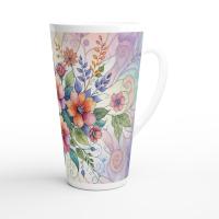 Latte 17oz Ceramic Mug - Coffee or Tea Cup, Extra Tall