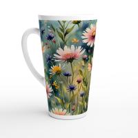Latte 17oz Ceramic Mug - Coffee or Tea Cup, Extra Tall