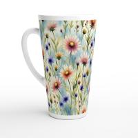 Latte 17oz Ceramic Mug - Coffee or Tea Cup, Extra Tall