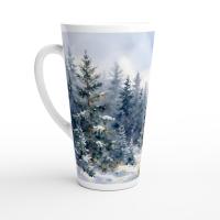 Latte 17oz Ceramic Mug - Coffee or Tea Cup, Extra Tall