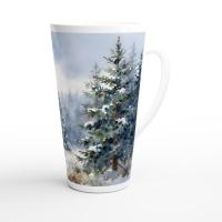 Latte 17oz Ceramic Mug - Coffee or Tea Cup, Extra Tall