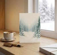 Christmas Gift Cards, Large Note Card, Money Card