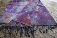 Hand Dyed Tie Dye Pashmina, Blanket Shawl, Wide Scarf, Head Wrap - Rayon Shawl