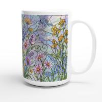 Floral Cups -  Large and Small Ceramic Mugs