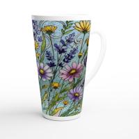 Latte 17oz Ceramic Mug - Coffee or Tea Cup, Extra Tall