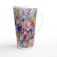 Latte 17oz Ceramic Mug - Coffee or Tea Cup, Extra Tall