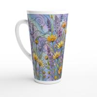 Latte 17oz Ceramic Mug - Coffee or Tea Cup, Extra Tall
