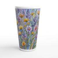 Latte 17oz Ceramic Mug - Coffee or Tea Cup, Extra Tall