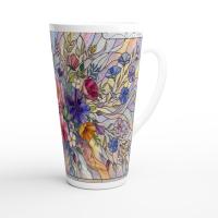 Latte 17oz Ceramic Mug - Coffee or Tea Cup, Extra Tall