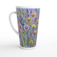 Latte 17oz Ceramic Mug - Coffee or Tea Cup, Extra Tall