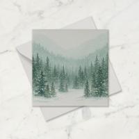 Winter Forest Christmas Cards – Snowy Trees, Singles or Bulk Pack, Gift Cards