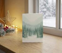 Holiday Greeting Cards, 3 Pack, Christmas Trees, Bulk Set of Gift Cards