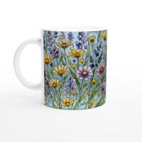 Floral Cups -  Large and Small Ceramic Mugs