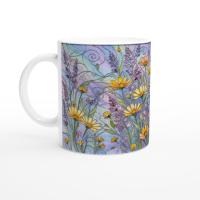Floral Cups -  Large and Small Ceramic Mugs
