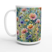 Floral Cups -  Large and Small Ceramic Mugs