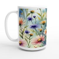 Floral Cups -  Large and Small Ceramic Mugs
