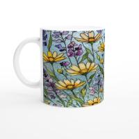 Floral Cups -  Large and Small Ceramic Mugs