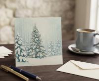 Christmas Gift Cards, Large Note Card, Money Card