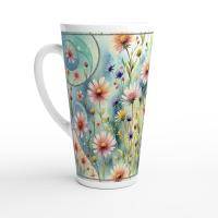 Latte 17oz Ceramic Mug - Coffee or Tea Cup, Extra Tall