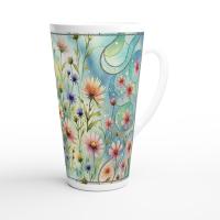 Latte 17oz Ceramic Mug - Coffee or Tea Cup, Extra Tall