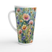 Latte 17oz Ceramic Mug - Coffee or Tea Cup, Extra Tall