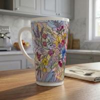 Latte 17oz Ceramic Mug - Coffee or Tea Cup, Extra Tall