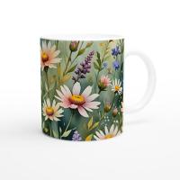 Floral Cups -  Large and Small Ceramic Mugs