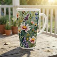 Latte 17oz Ceramic Mug - Coffee or Tea Cup, Extra Tall