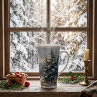 Latte 17oz Ceramic Mug - Coffee or Tea Cup, Extra Tall