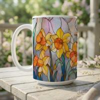 Floral Cups -  Large and Small Ceramic Mugs
