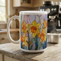 Floral Cups -  Large and Small Ceramic Mugs