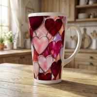 Latte 17oz Ceramic Mug - Coffee or Tea Cup, Extra Tall