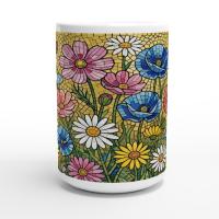 Floral Cups -  Large and Small Ceramic Mugs