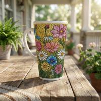 Latte 17oz Ceramic Mug - Coffee or Tea Cup, Extra Tall