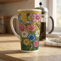 Latte 17oz Ceramic Mug - Coffee or Tea Cup, Extra Tall