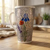Latte 17oz Ceramic Mug - Coffee or Tea Cup, Extra Tall